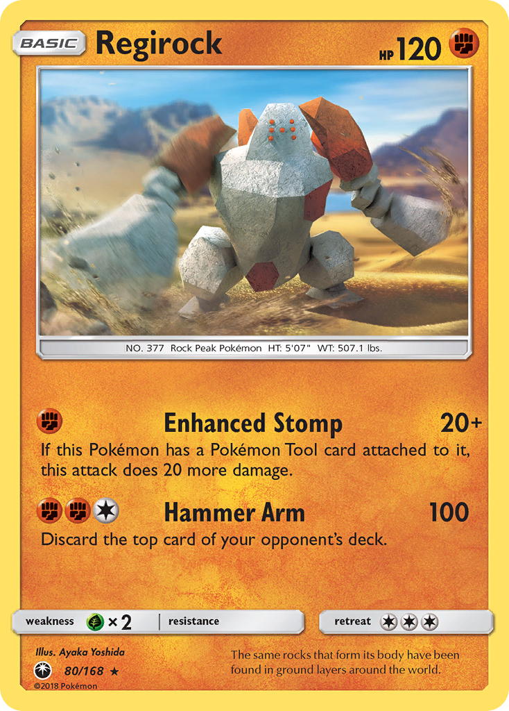 Regirock (80/168) [Sun & Moon: Celestial Storm] | All Aboard Games