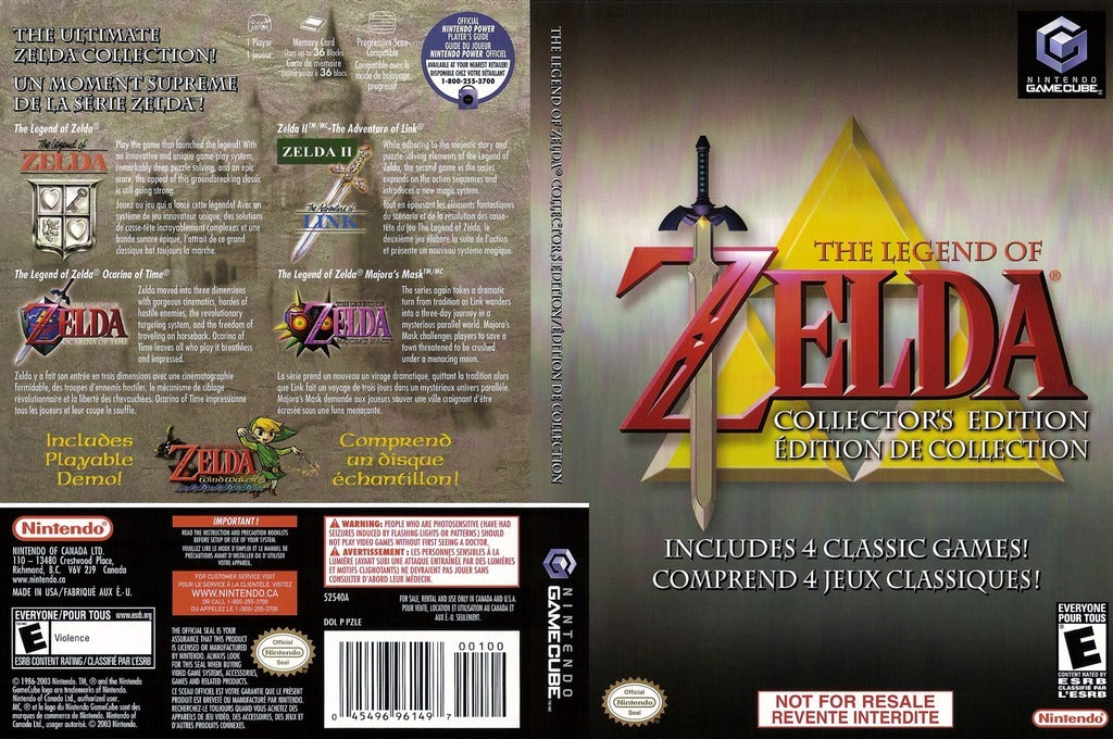 Zelda Collector Edition GameCube