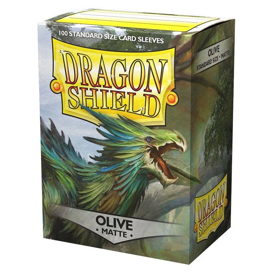 Sleeves - Dragon Shield Matte: Olive | All Aboard Games