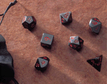 7pc 12mm Dwarven Stones: Obsidian Polyhedral Set - CC02000 | All Aboard Games