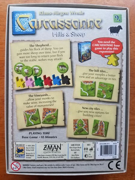 Carcassonne - 9: Hills & Sheep | All Aboard Games