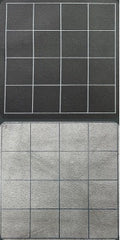 BATTLEMAT 1" SQUARE REVERSIBLE BLK-GREY | All Aboard Games