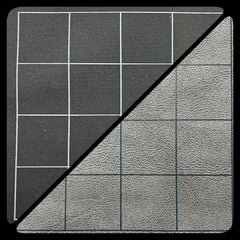 BATTLEMAT 1" SQUARE REVERSIBLE BLK-GREY | All Aboard Games