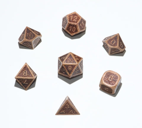 7pc Elven Woods: Rosewood Polyhedral Set - CC02508 | All Aboard Games