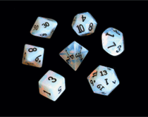 7pc 12mm Dwarven Stones: Synthetic Opal Polyhedral Set - CC02103 | All Aboard Games