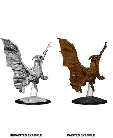 D&D - Nolzur's Marvelous Miniatures - Young Copper Dragon | All Aboard Games